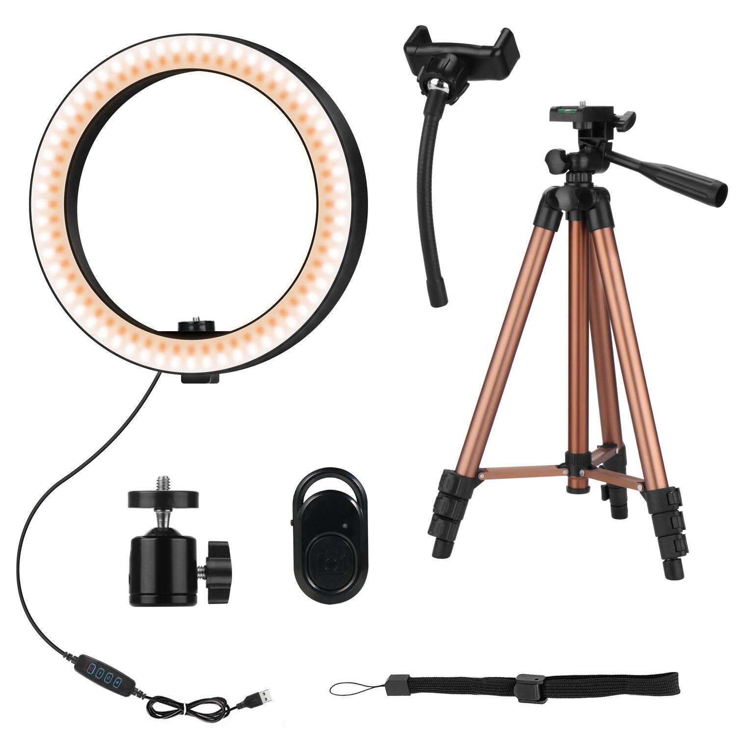 Illuminate Your Space with the Apple Compatible Desktop Ring Light Tripod