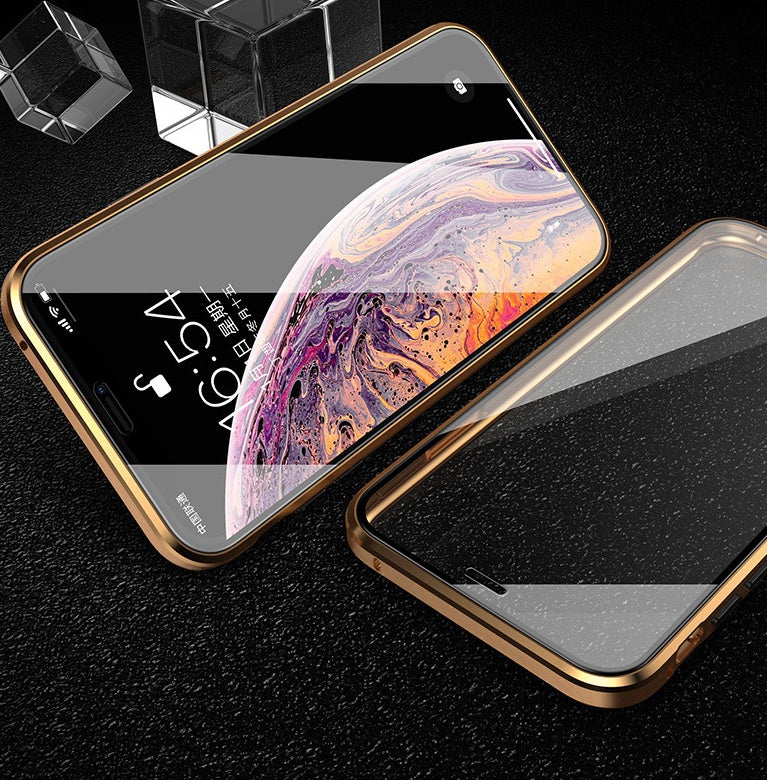 Magnetic Glass Protective Phone Case Cover Universal Fit