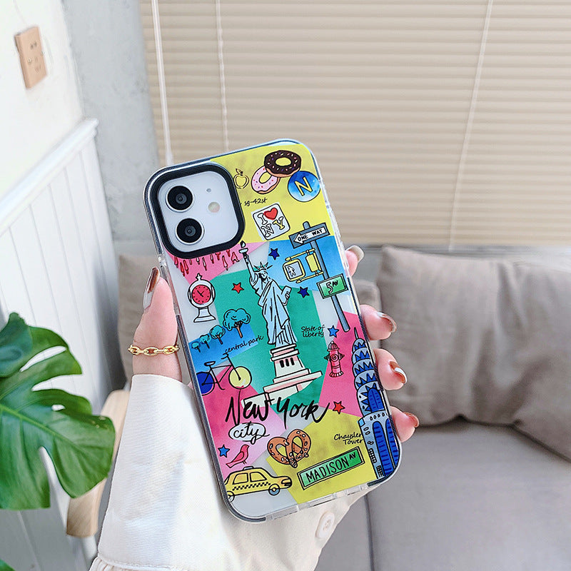 iPhone 12 Fashion World Travel Design Case