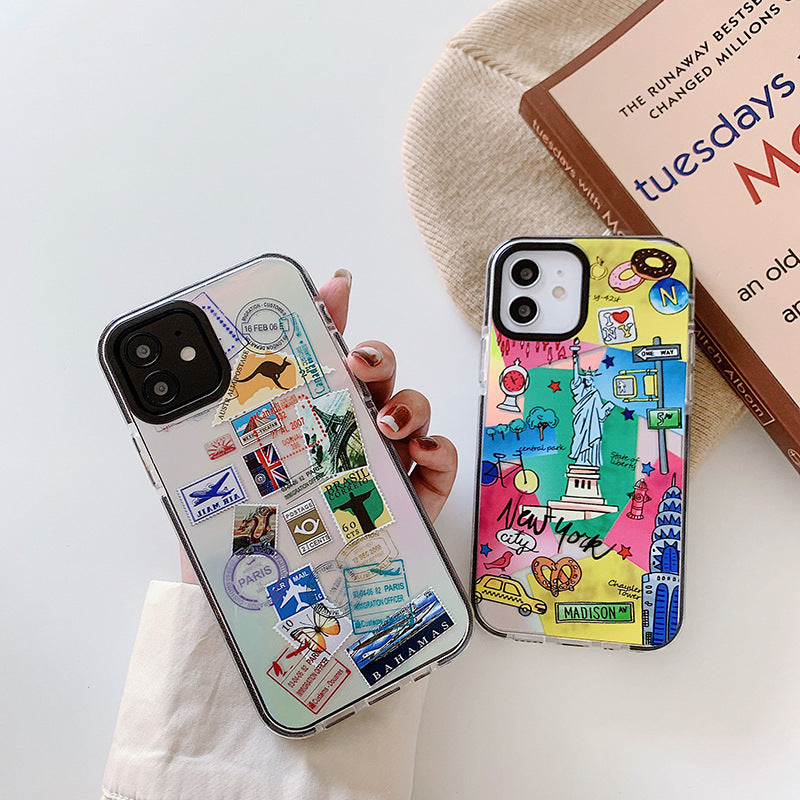 iPhone 12 Fashion World Travel Design Case