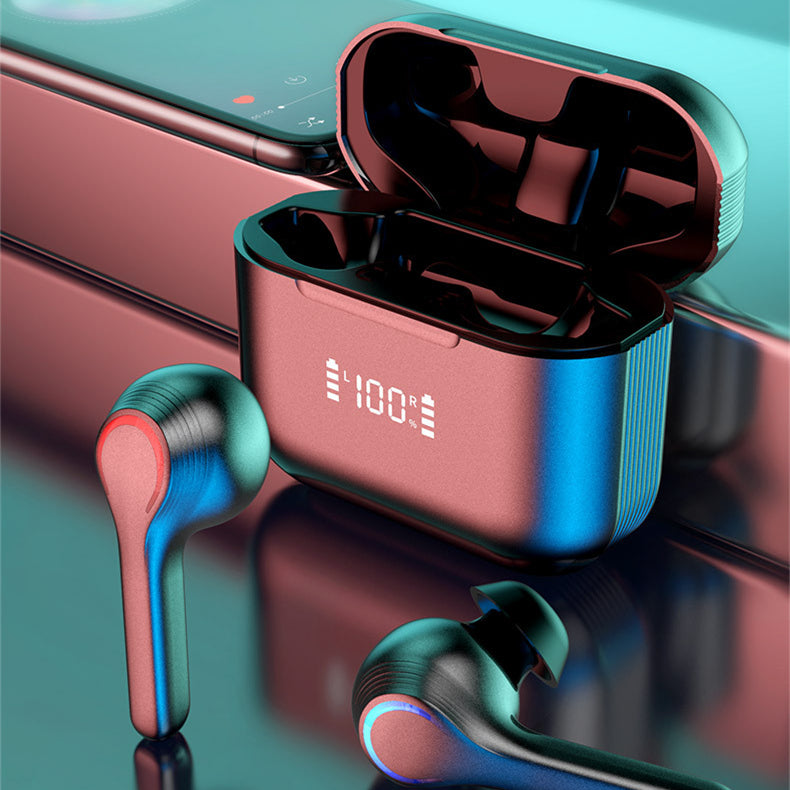 Touch Control Bluetooth Sport Wireless Earbuds With Display