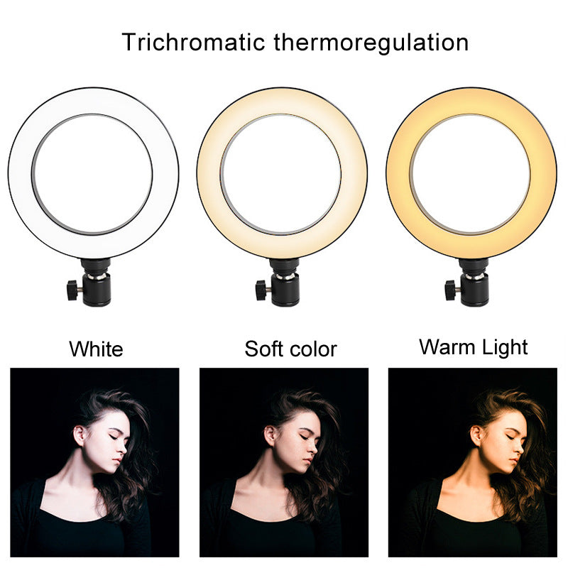 Apple Compatible 6 Inch LED Ring Light With Octopus Tripod