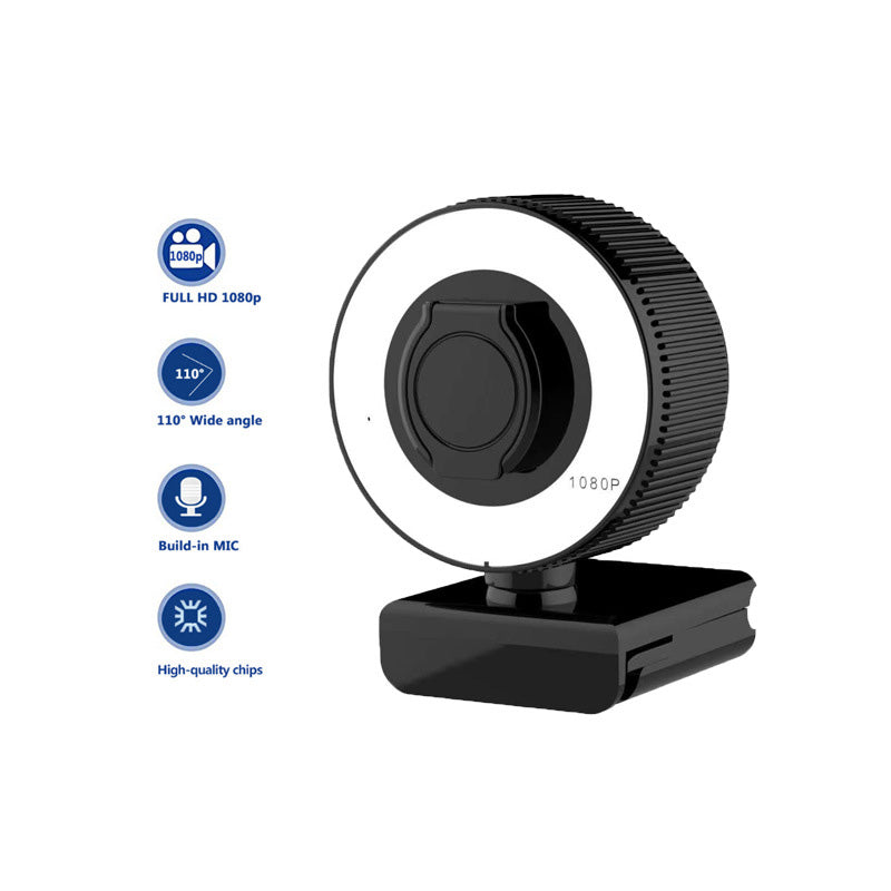 1080P 2K Autofocus HD Streaming Webcam With Microphone And Cover