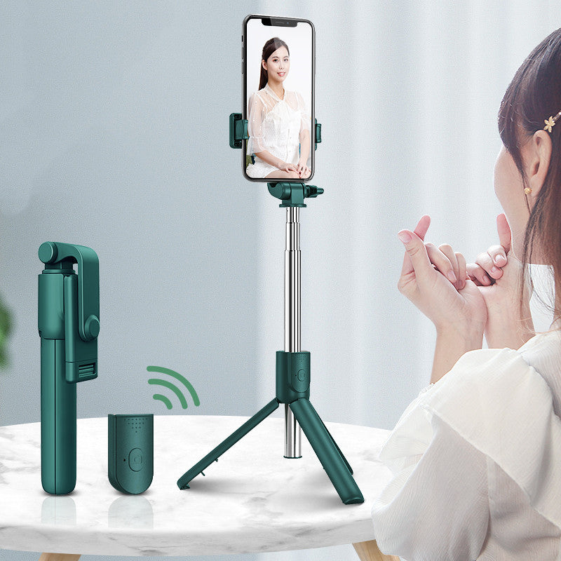 Apple Compatible Selfie Stick Tripod With Bluetooth Remote Control