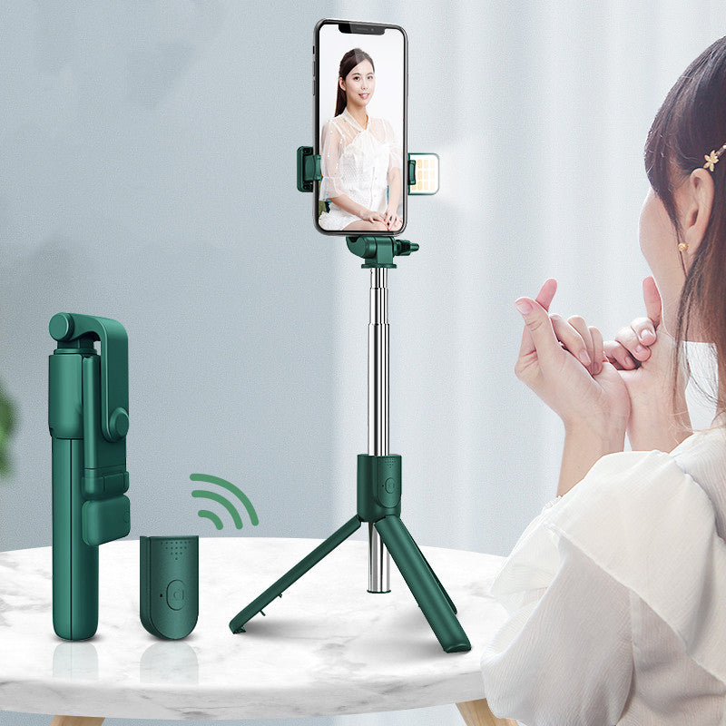 Apple Compatible Selfie Stick Tripod With Bluetooth Remote Control