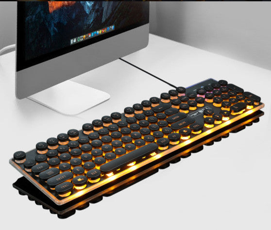 GX60 Retro Punk USB Wired Gaming Keyboard