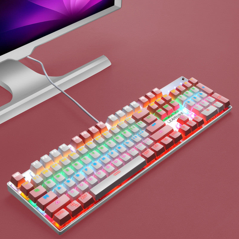 USB Wired Luminous Punk Gaming Keyboard
