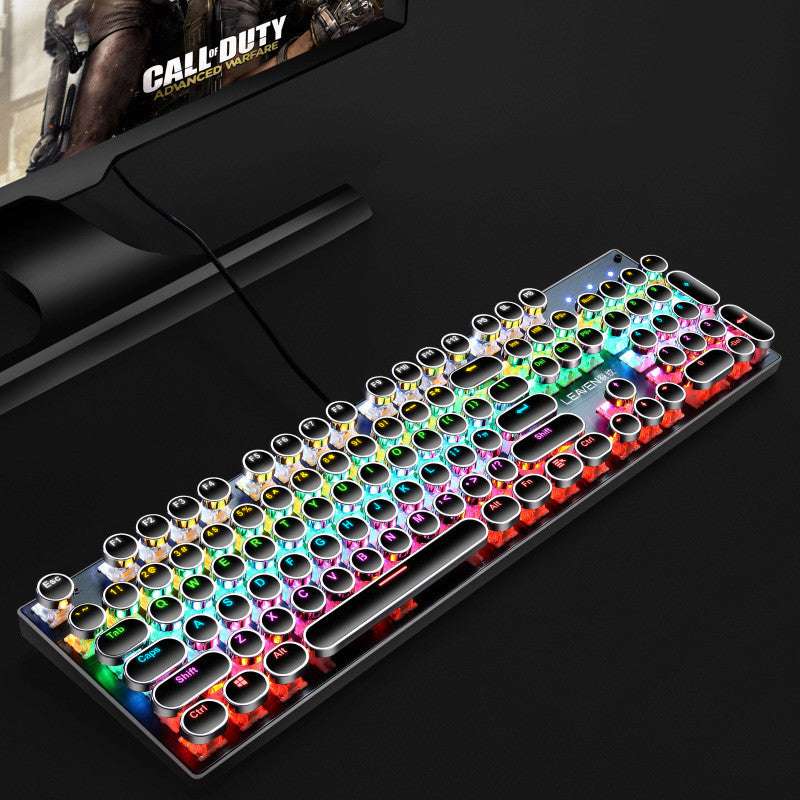 USB Wired Luminous Punk Gaming Keyboard
