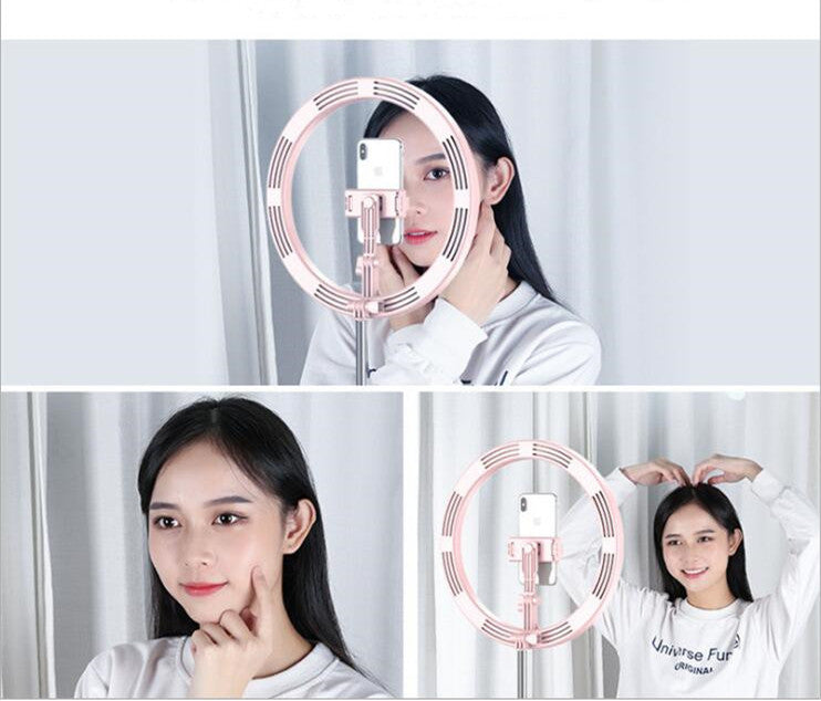 Apple Compatible 10 Inch Dimmable LED Ring Light With Tripod For Vlog And Studio Photography