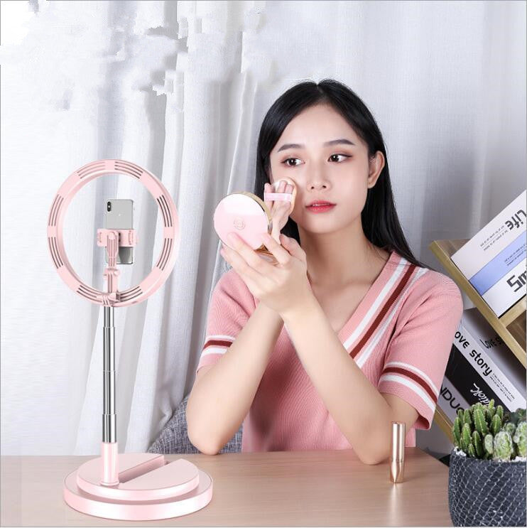 Apple Compatible 10 Inch Dimmable LED Ring Light With Tripod For Vlog And Studio Photography