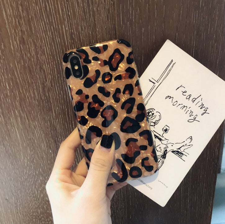 Leopard Print TPU Silicone Phone Case Cover