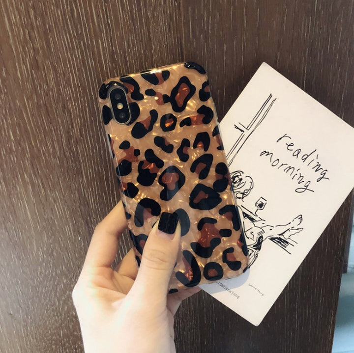 Leopard Print TPU Silicone Phone Case Cover