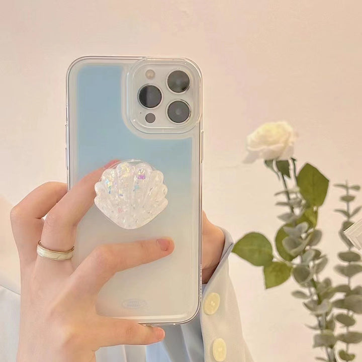 Gradient Blue Mobile Phone Case With Bracket