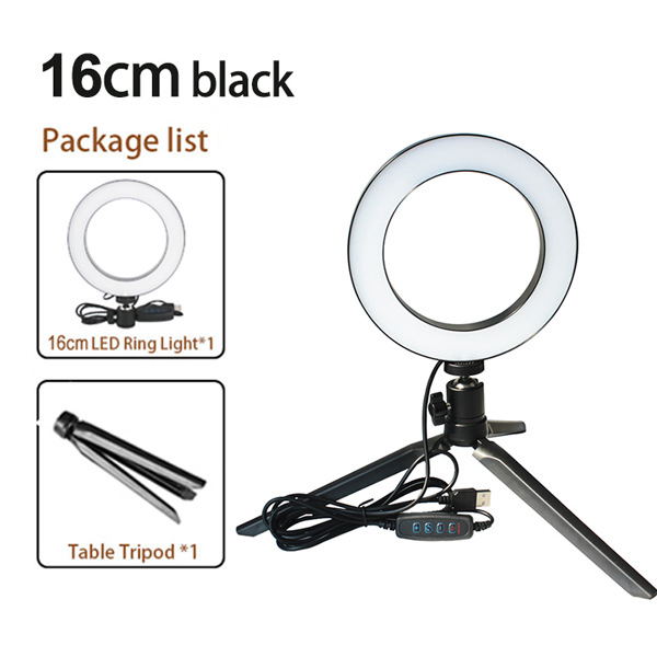 Apple Compatible Tripod Ring Light Live Beauty Light Kit