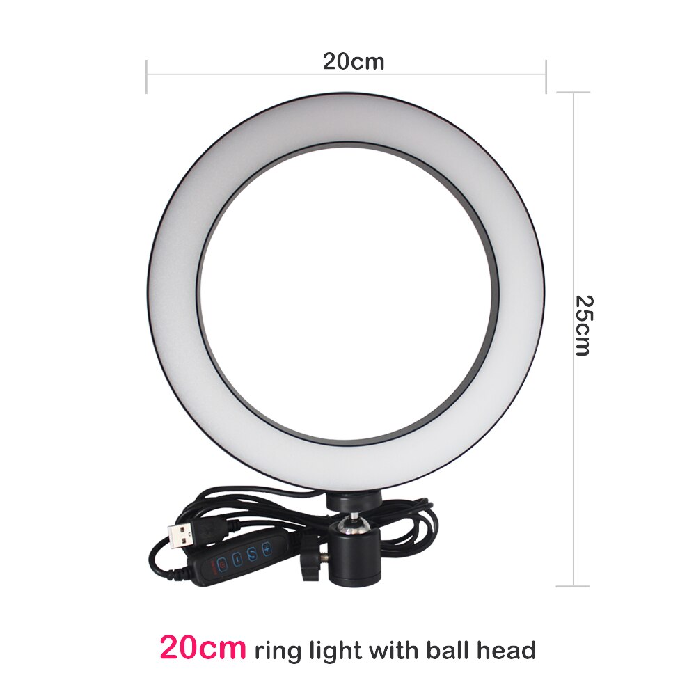 Apple Compatible Tripod Ring Light Live Beauty Light Kit