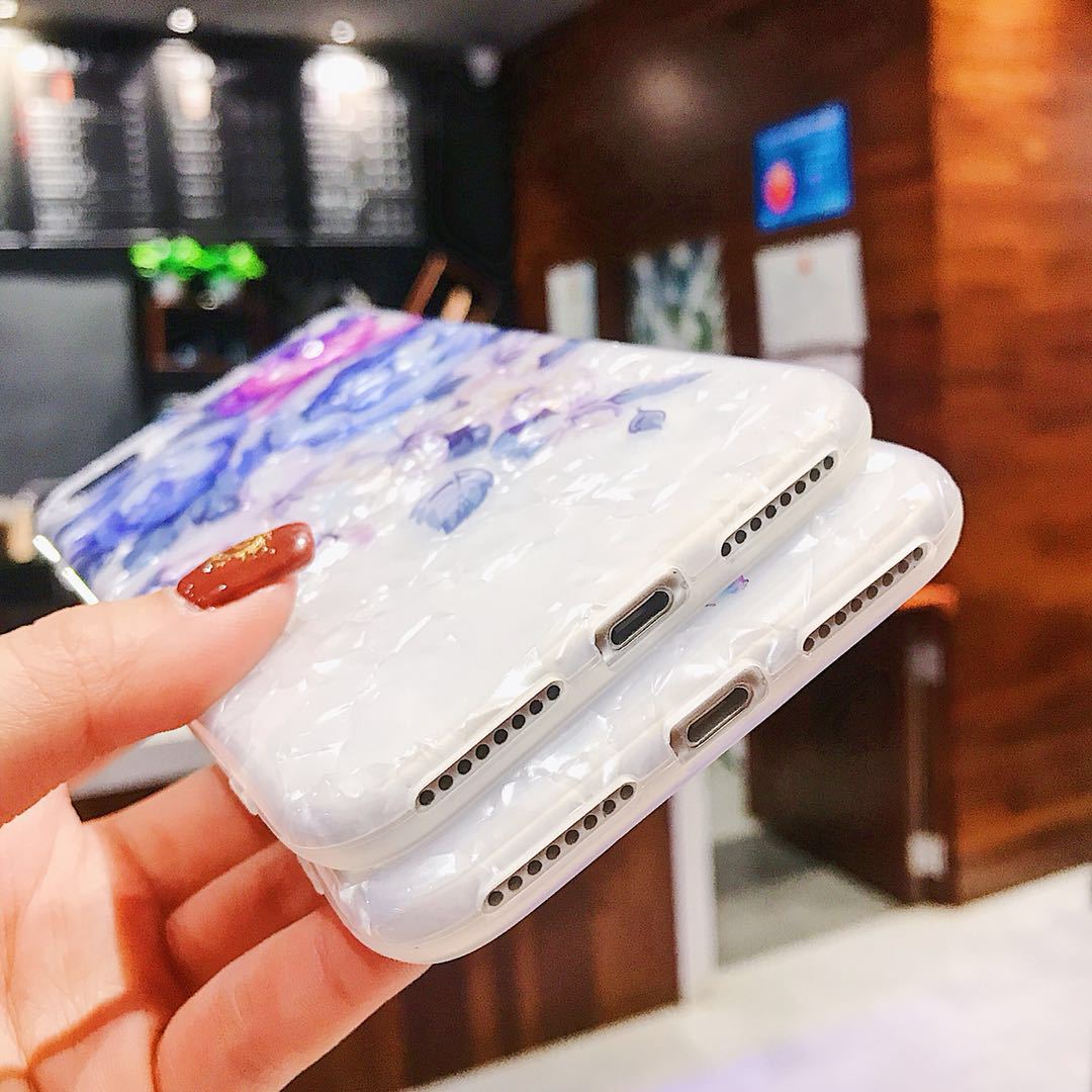 iPhone Dream Shell Rose Flower Soft TPU Case