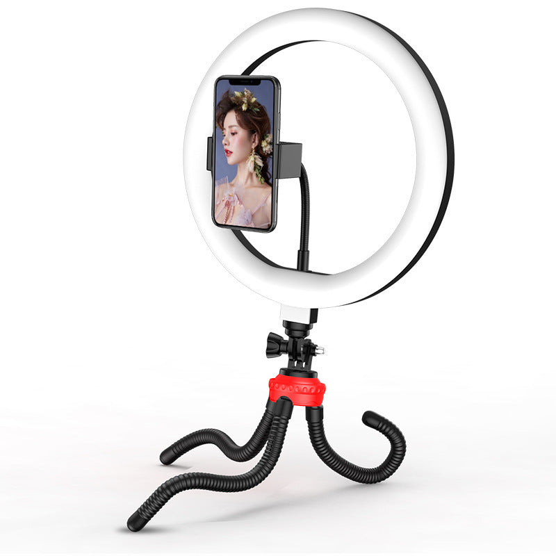 Apple Compatible 10 Inch LED Ring Light With Desktop Tripod