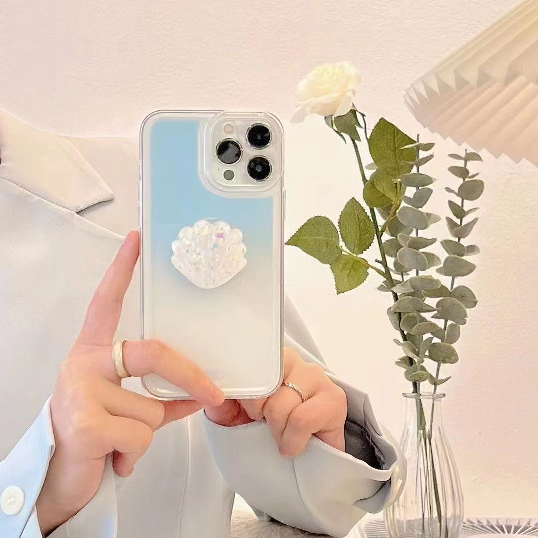 Gradient Blue Mobile Phone Case With Bracket