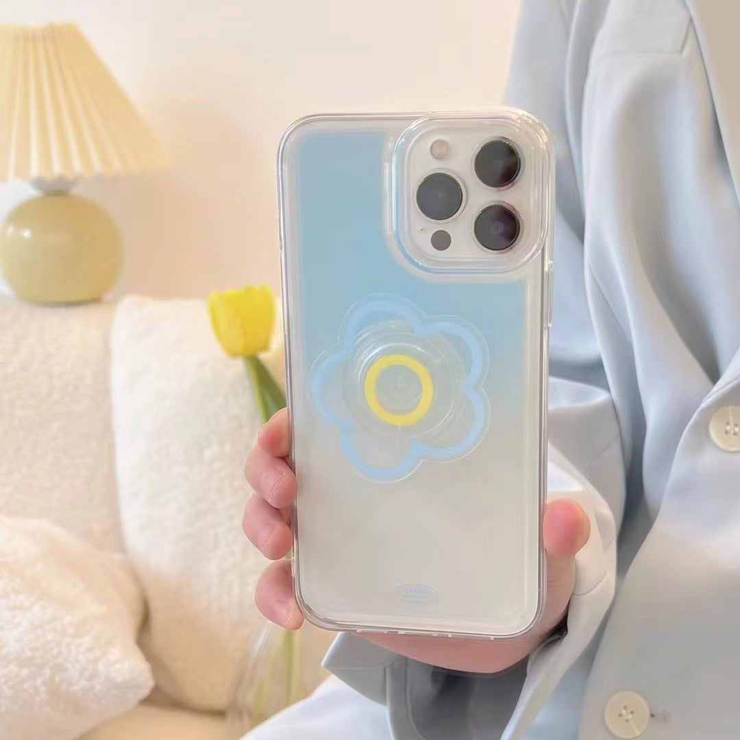 Gradient Blue Mobile Phone Case With Bracket