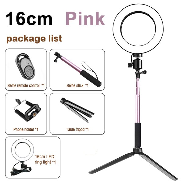 Apple Compatible Tripod Ring Light Live Beauty Light Kit