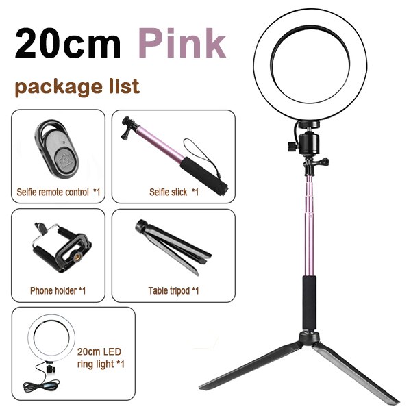 Apple Compatible Tripod Ring Light Live Beauty Light Kit