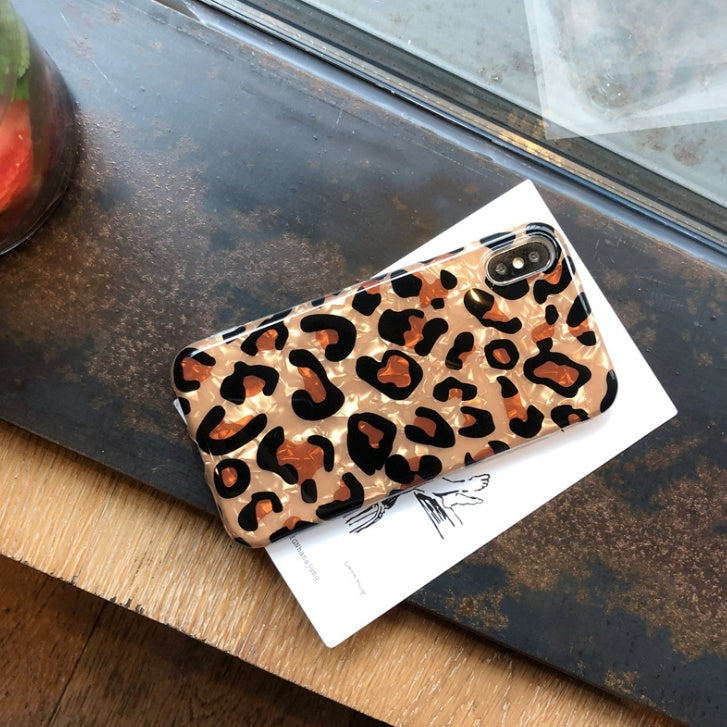 Leopard Print TPU Silicone Phone Case Cover