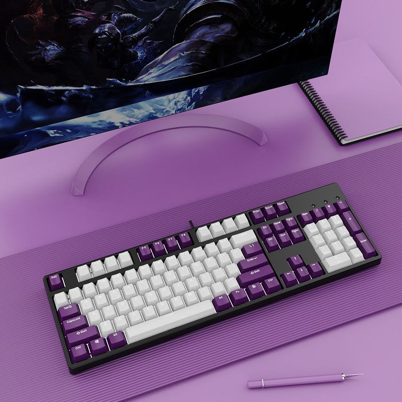 Wired Mechanical Keyboard Dual Color Hot-Swappable Switches