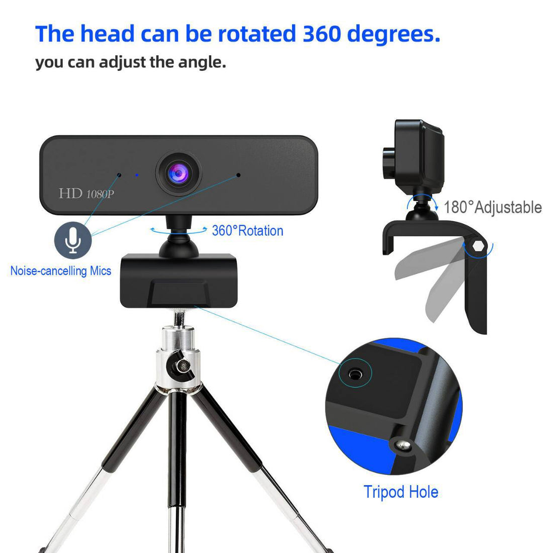 4K Autofocus HD USB Live Streaming Webcam
