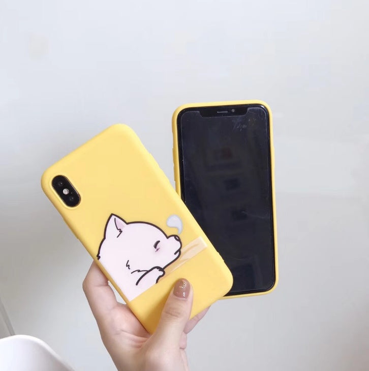 Cartoon Giraffe TPU Phone Case For iPhone Models