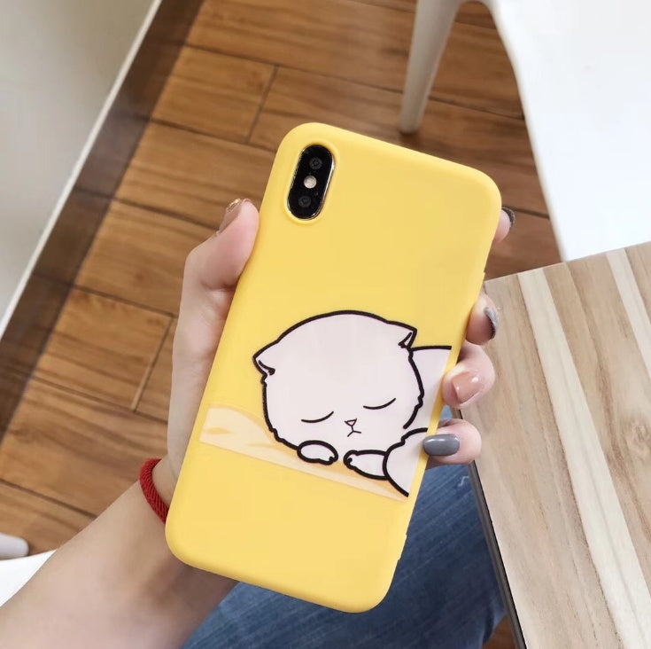 Cartoon Giraffe TPU Phone Case For iPhone Models