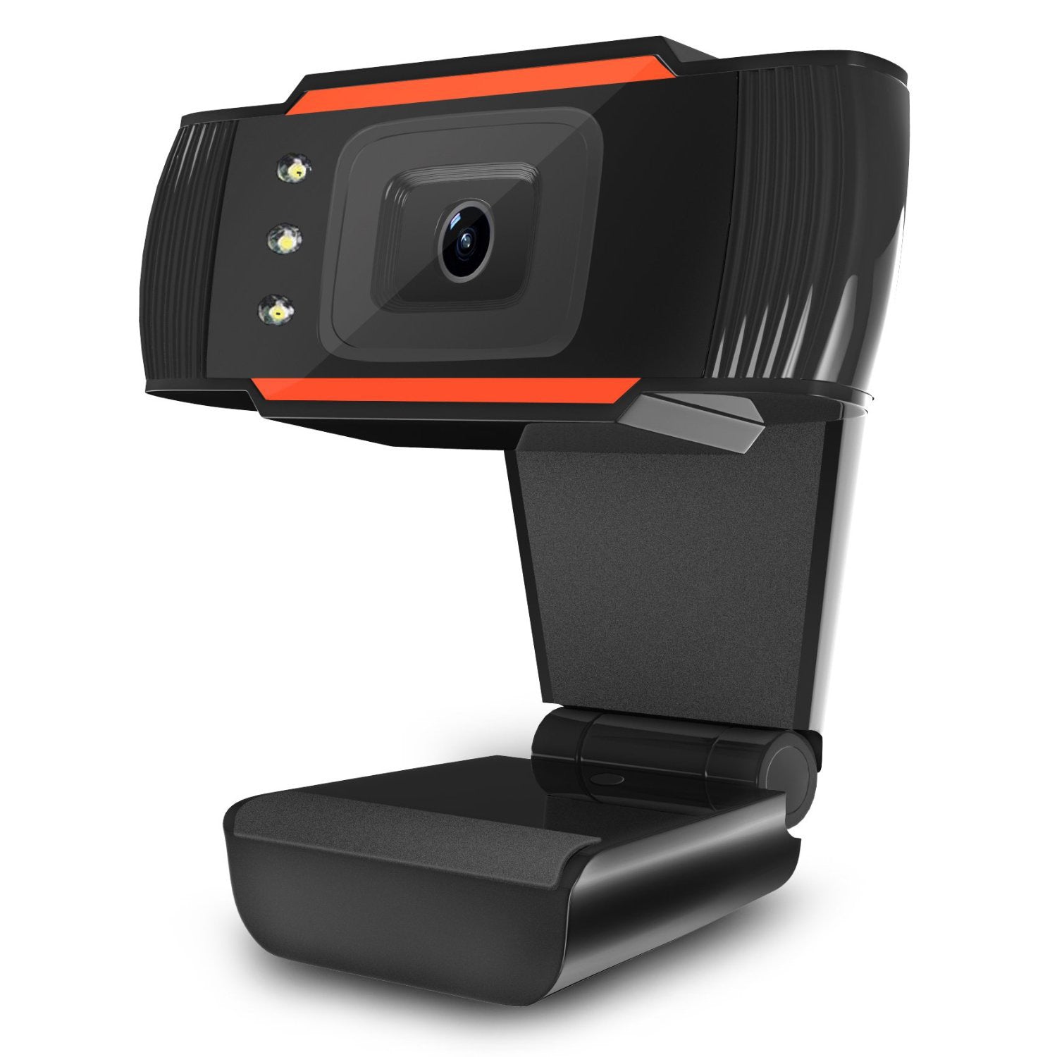 USB LED Fill Light HD Webcam With Adjustable Brightness
