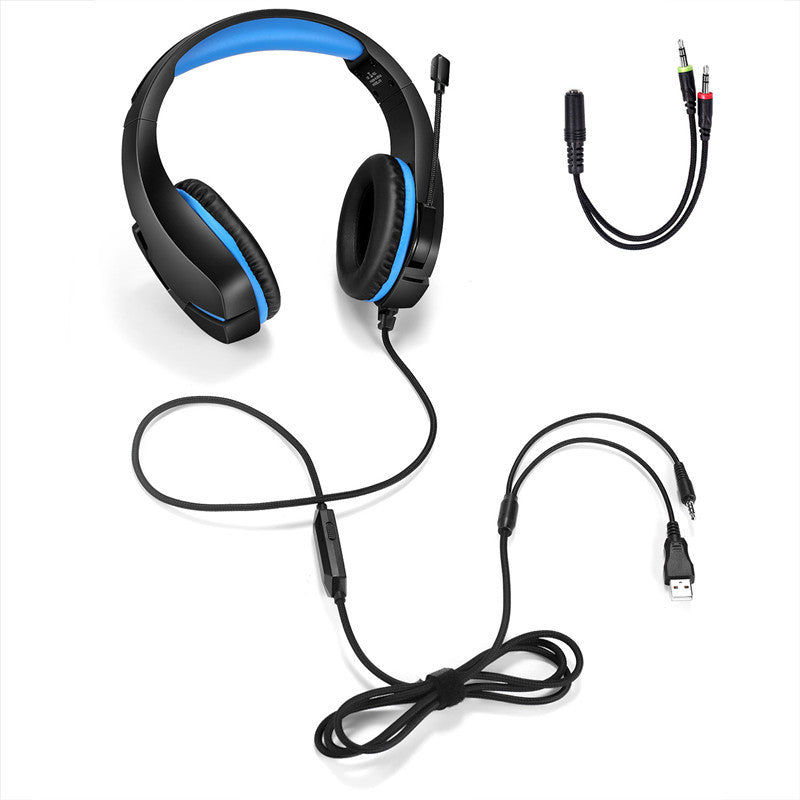 J10 Wired Gaming Headset With Mic LED Lights