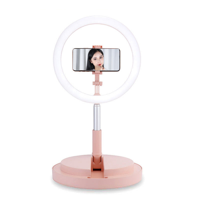 Apple Compatible 10 Inch Dimmable LED Ring Light With Tripod For Vlog And Studio Photography