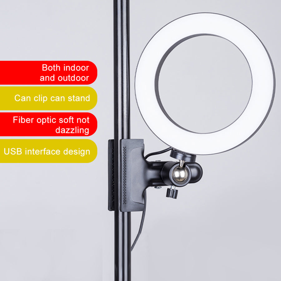 Apple Compatible Selfie Tripod Desktop Stand With Fill Light