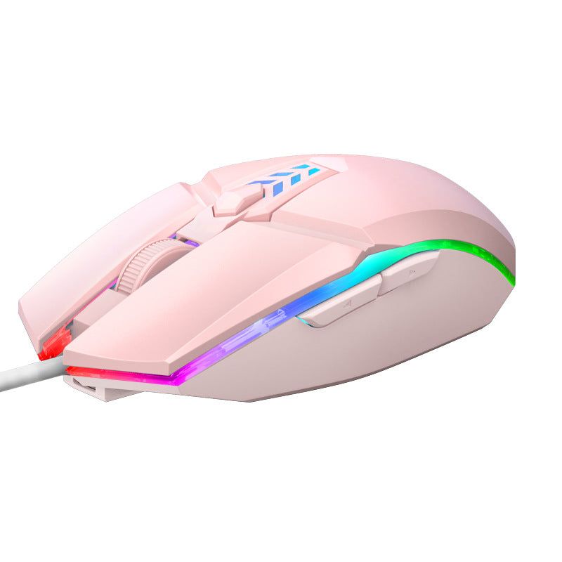 Computer Office Luminous Mute Wired Mouse