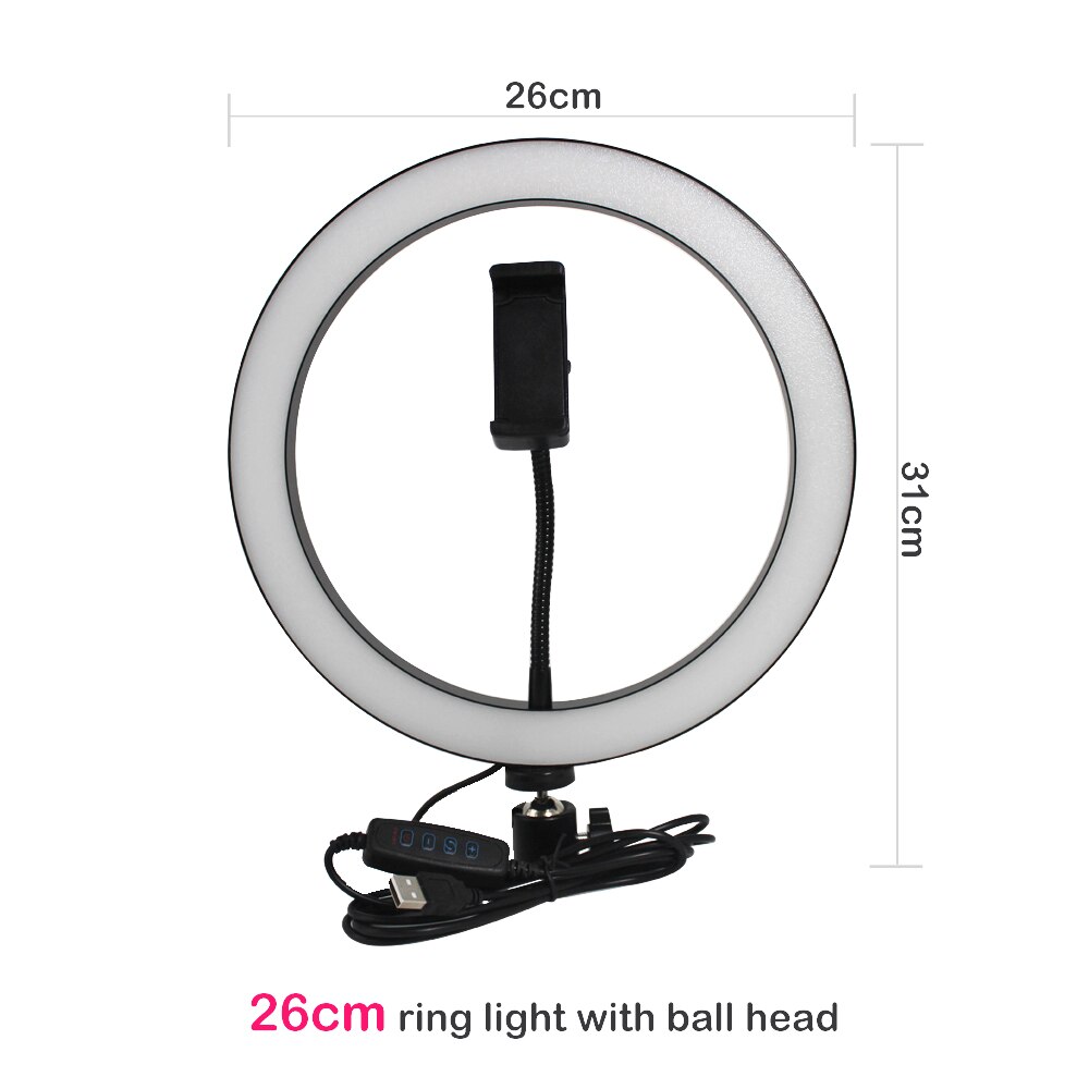 Apple Compatible Tripod Ring Light Live Beauty Light Kit