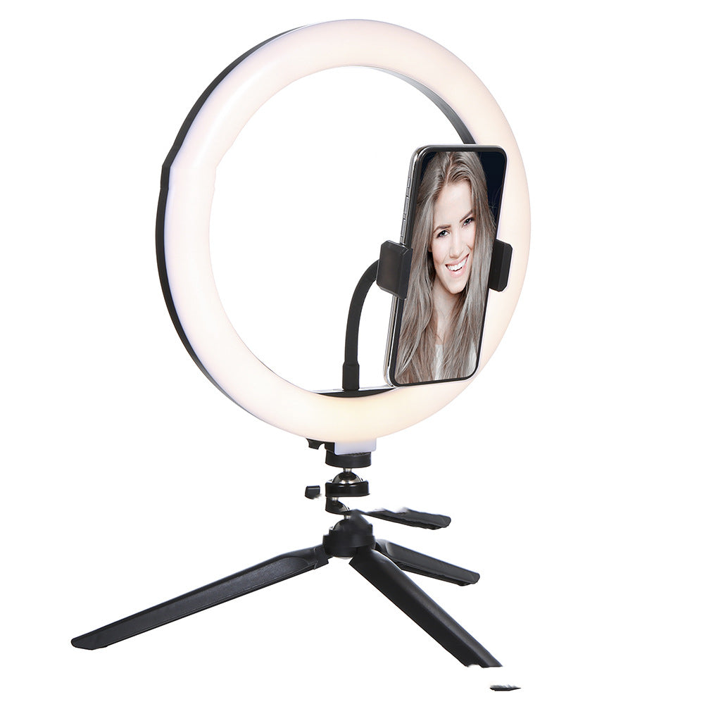 Apple Compatible Desktop Tripod Fill Light Set For Live Streaming
