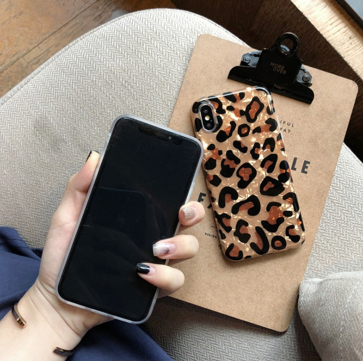Leopard Print TPU Silicone Phone Case Cover