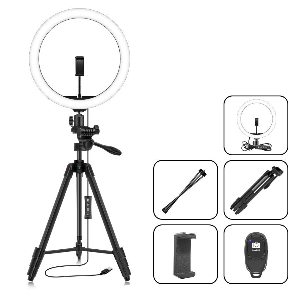 12 Inch RGB Ring Fill Light Tripod For Selfie Photography