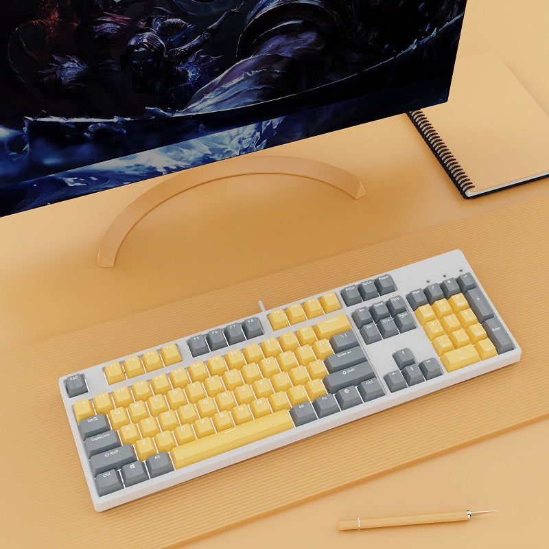 Wired Mechanical Keyboard Dual Color Hot-Swappable Switches