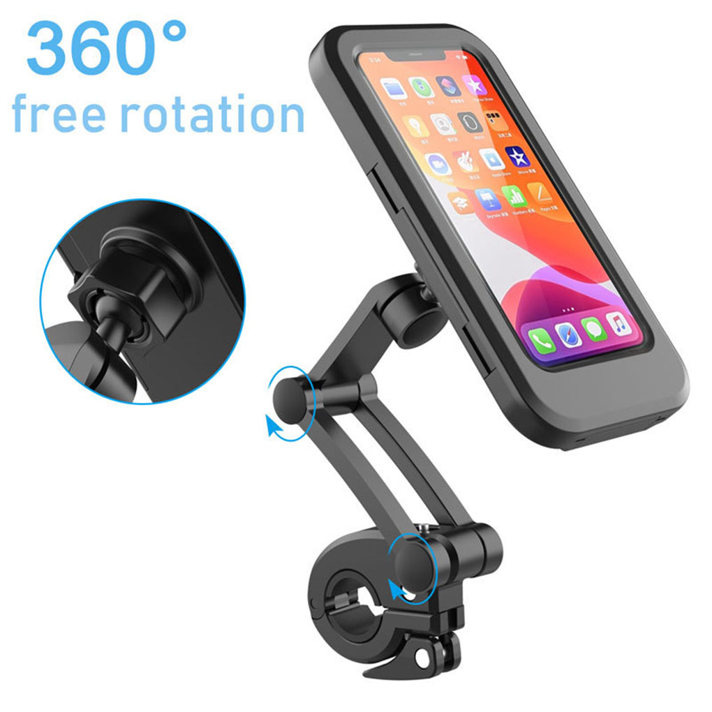 360° Waterproof Bike And Motorcycle Phone Holder GPS Mount