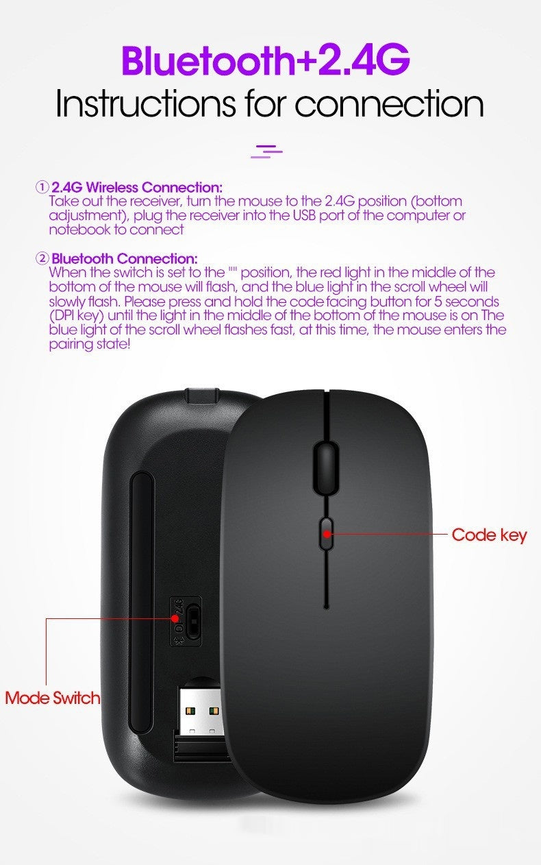 Mute Wireless Mouse Gift Game Computer Notebook