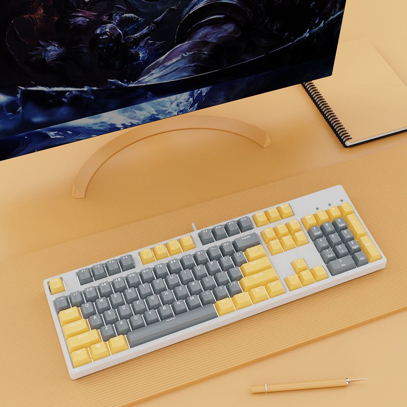 Wired Mechanical Keyboard Dual Color Hot-Swappable Switches