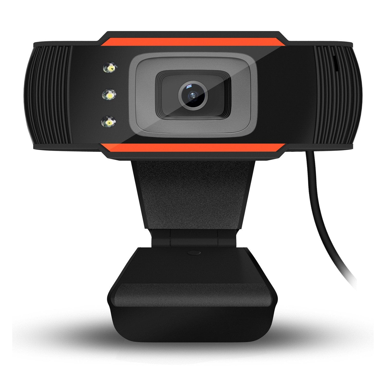 USB LED Fill Light HD Webcam With Adjustable Brightness