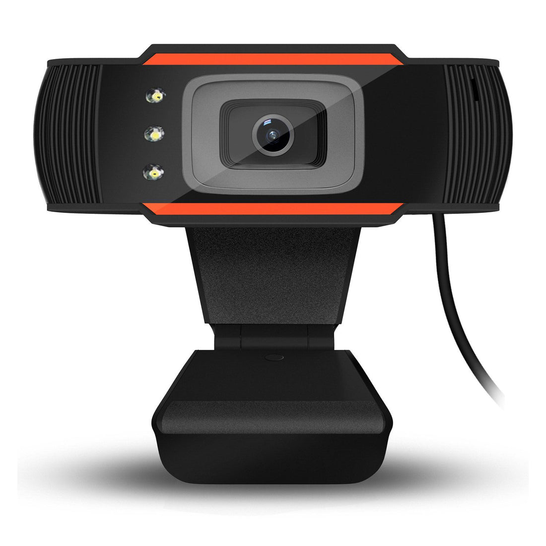USB LED Fill Light HD Webcam With Adjustable Brightness