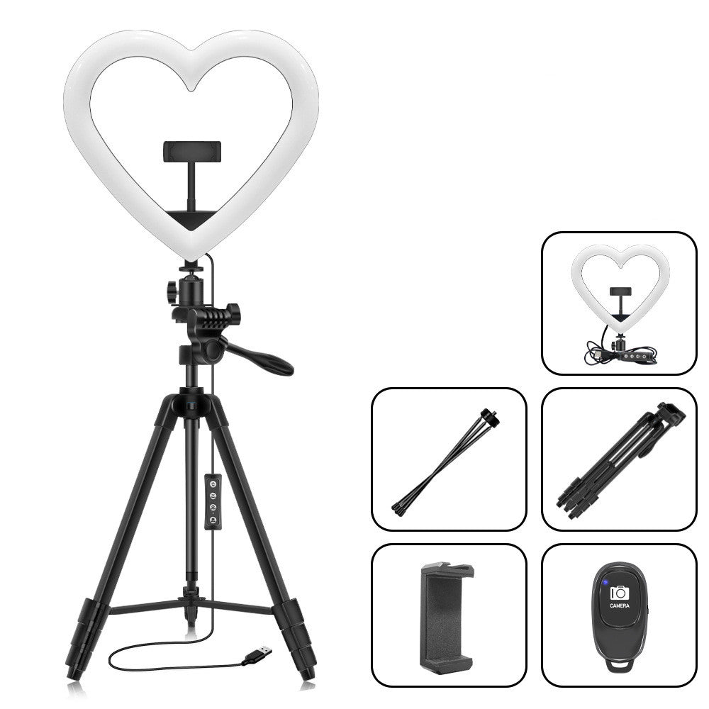 12 Inch RGB Ring Fill Light Tripod For Selfie Photography