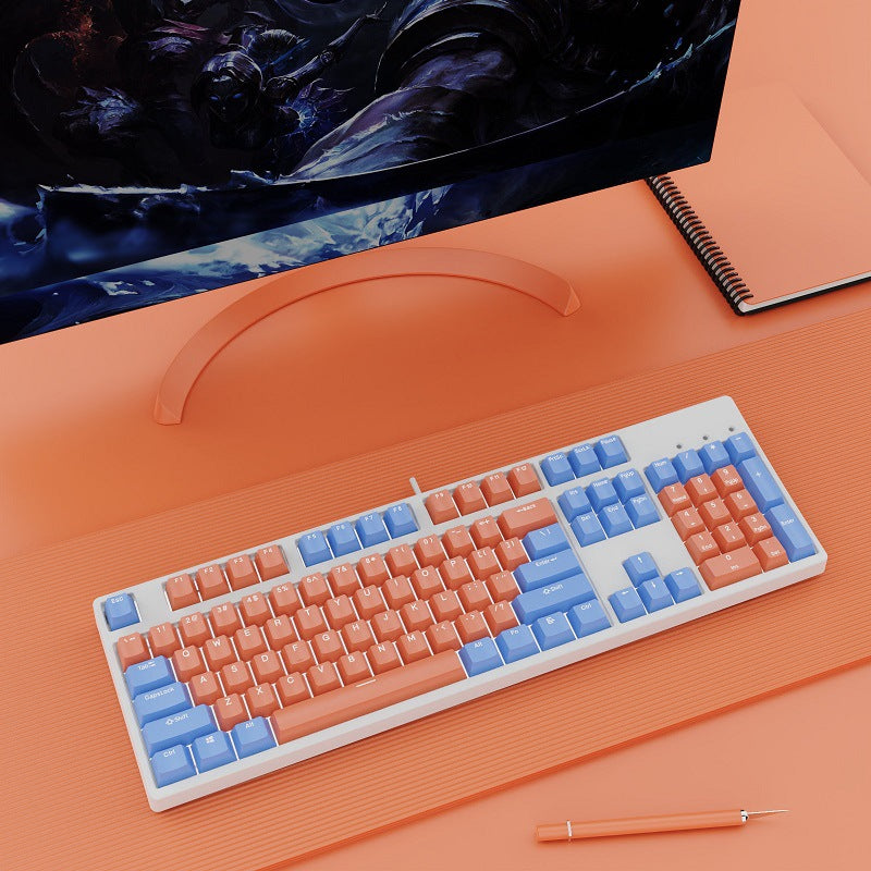 Wired Mechanical Keyboard Dual Color Hot-Swappable Switches