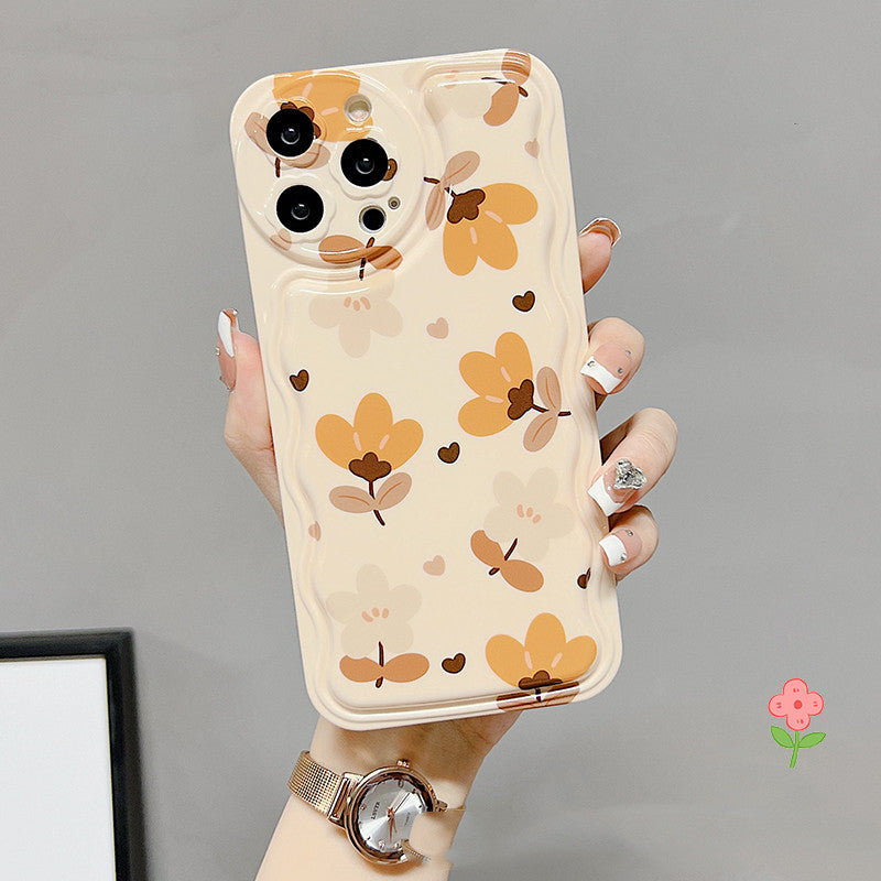 Autumn Leaves Floral Bow Silk Scarf Phone Case